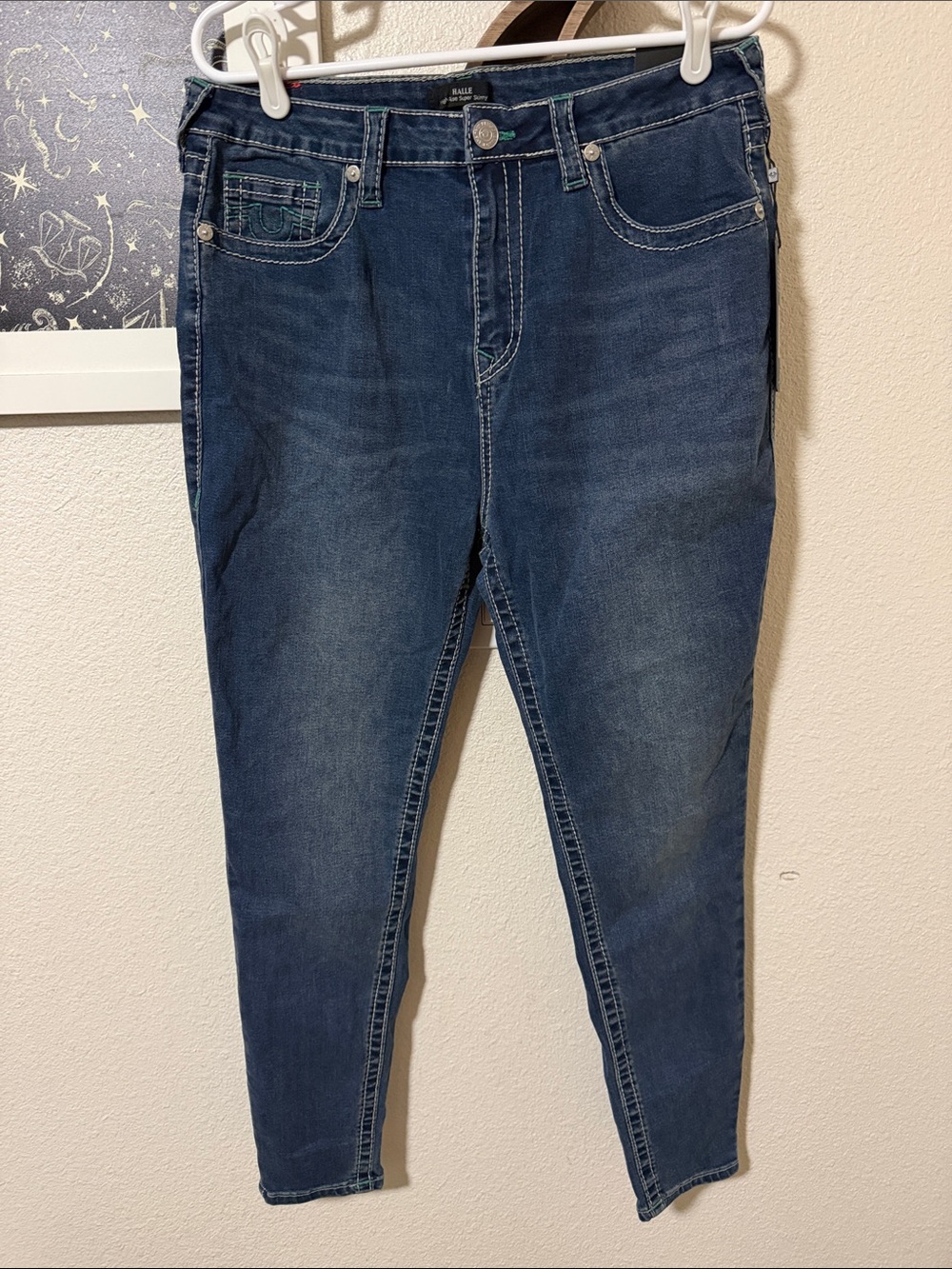 True Religion Halle High Rise Super Skinny Jeans Size 32